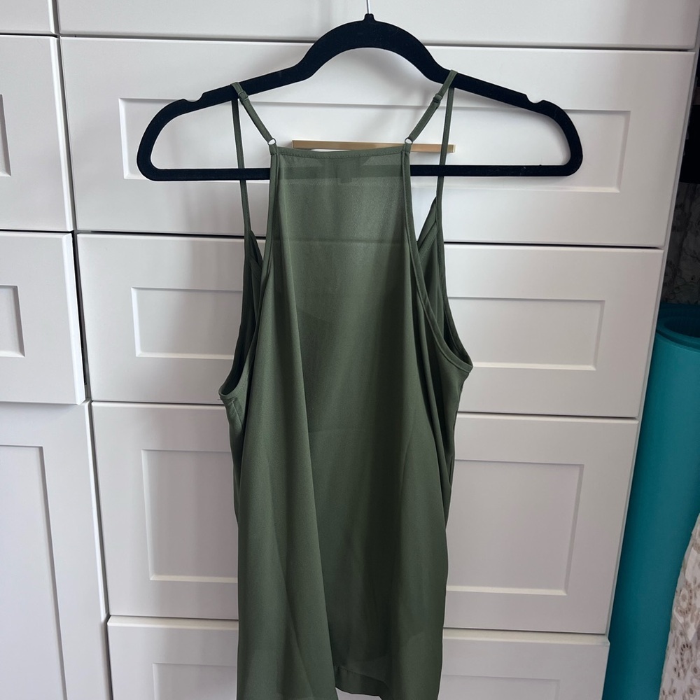 Naked Zebra Olive Green Women's Top - Picture 3 of 3